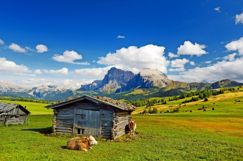 Seiser Alm in Südtirol, Italien