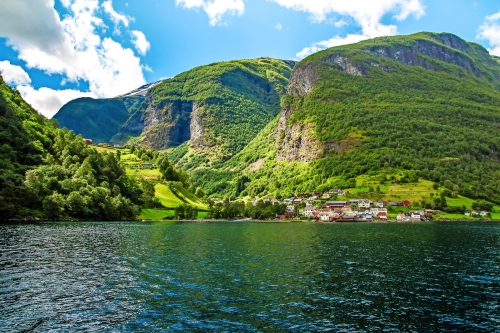 Flåm im Sognefjord in Norwegen