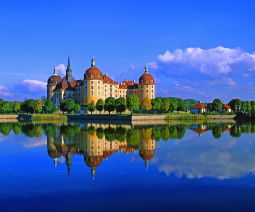Schloss Moritzburg im Sommer, Deutschland