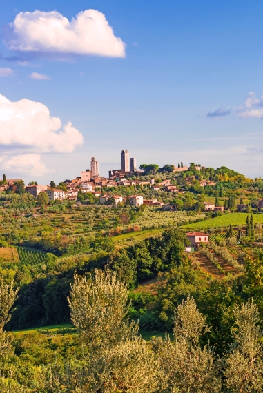 San Gimignano - eine italienische Hügelstadt in der Toskana