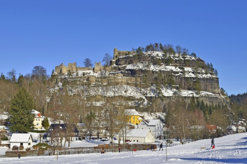 Oybin im Zittauer Gebirge im Winter