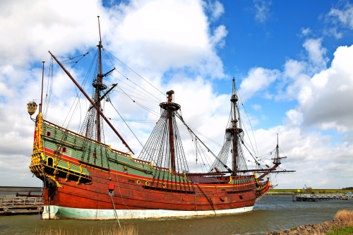 Nachbildung des niederländischen Großschiffs Batavia