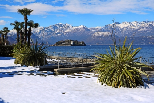 Winter in Stresa am Lago Maggiore, Piemont Italien