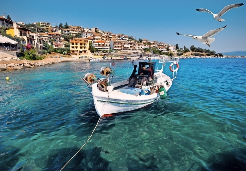 Fischerboot in Chalkidiki