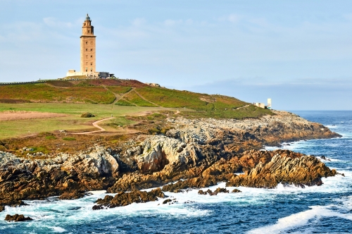 Herkules-Leuchtturm. Ein Coruna, Spanien