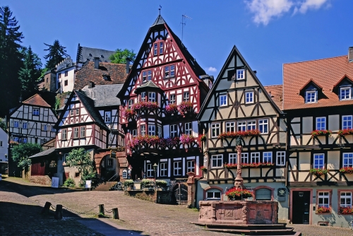 Marktplatz mit Brunnen, Miltenberg a.Main