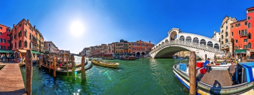 Rialtobrücke in Venedig, Italien