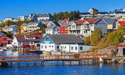 Kristiansund Stadtbild, Blick aufs Meer