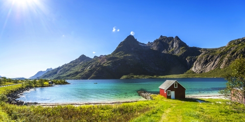 Trollfjord in den norwegischen Lofoten